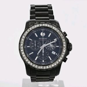Movado Watch Mens Chrongraph Diamond 800 Series... DIAMOND